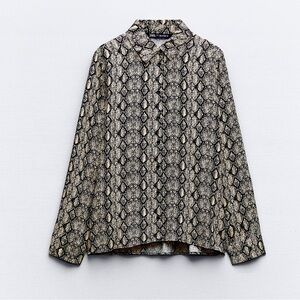 Zara satin effect blouse